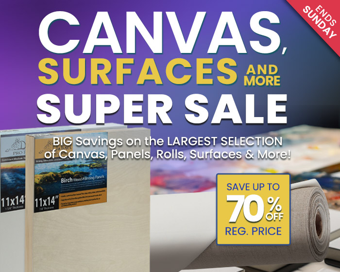 Shop Jerry's Canvas, surfaces and more super sale - up to 70 percent off reg. prices
