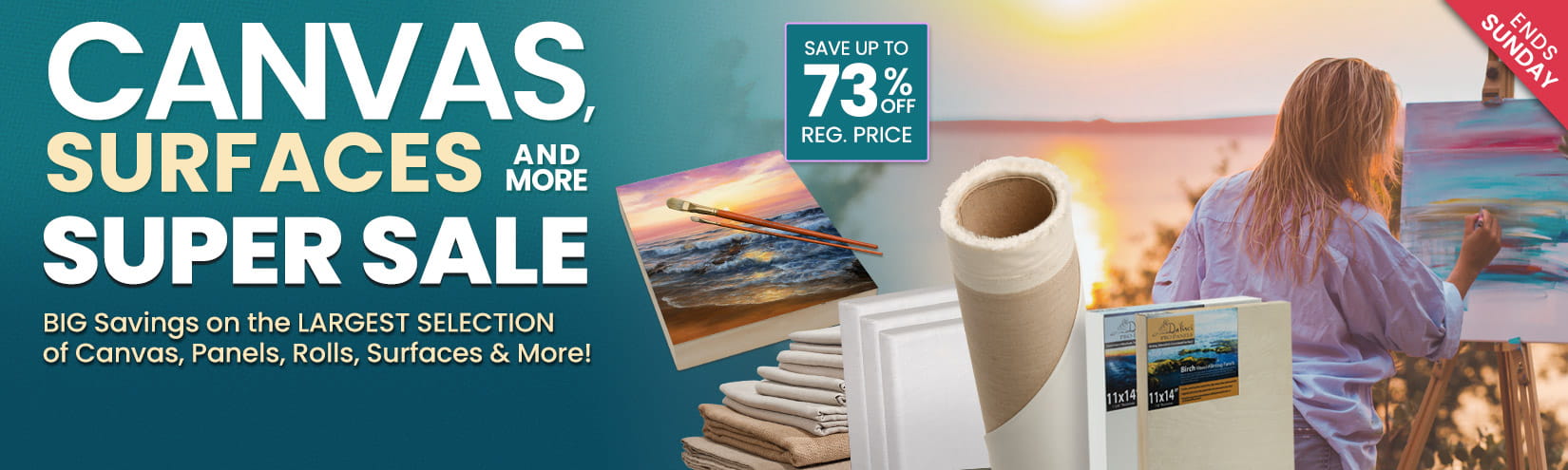 Shop Jerry's Canvas, surfaces and more super sale - up to 70 percent off reg. prices