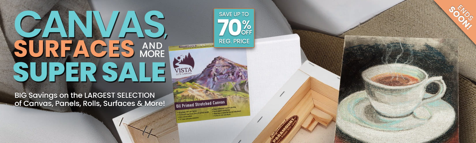 Shop Jerry's Canvas, surfaces and more super sale - up to 70 percent off reg. prices