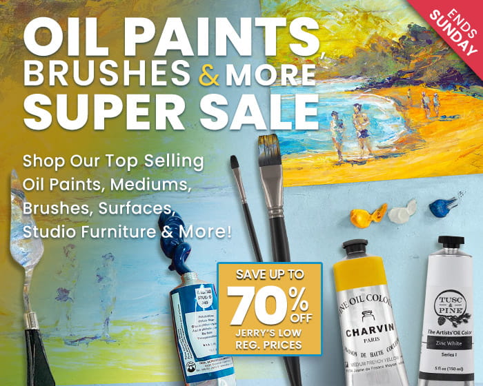 Shop jerry's oil paints, brushes and more super sale 