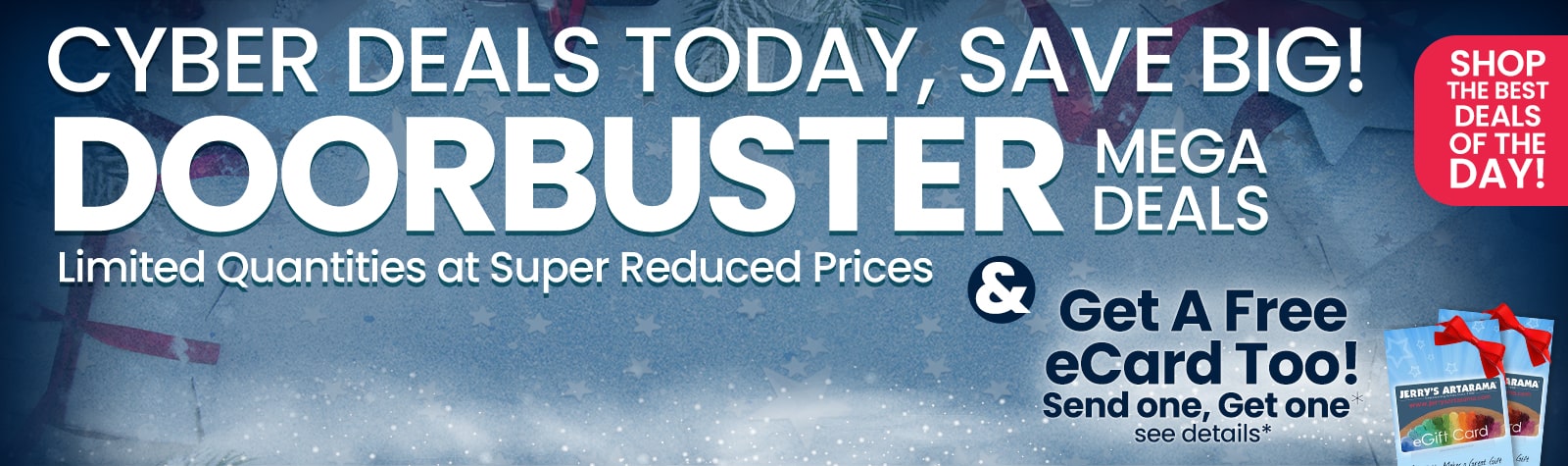 Super Cyber Monday Sale - Plus Free Shipping and Free eCard
