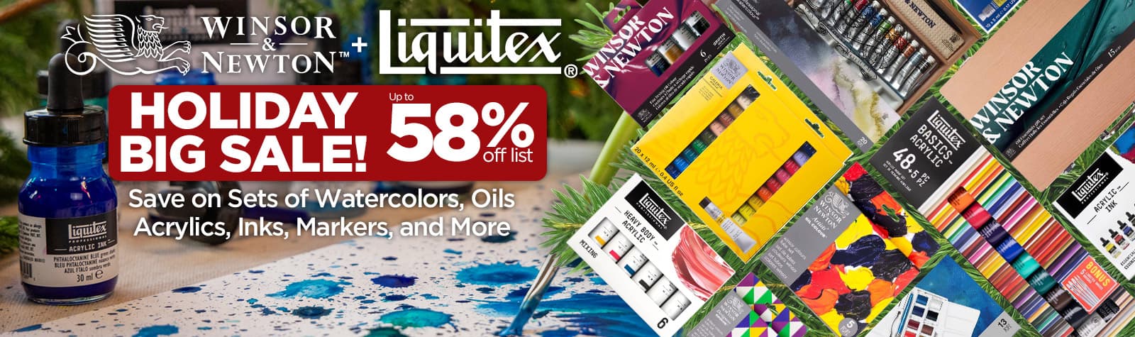 Shop Winsor & Newton + Liquitex Holiday BIG SALE - Up to 58% Off List