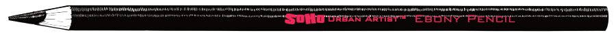 SoHo Ebony Soft Super Dark Graphite Pencil illustration