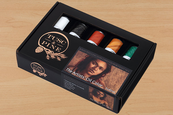 Learn more about Tusc & Pine Oil Color John Wellington Limited Portrait Set of 5 40ml Tubes