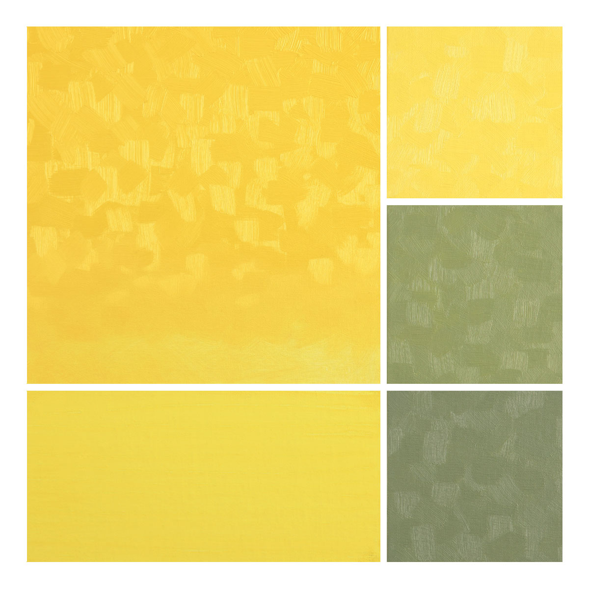 Luminous Yellow artist oil color painted swatch