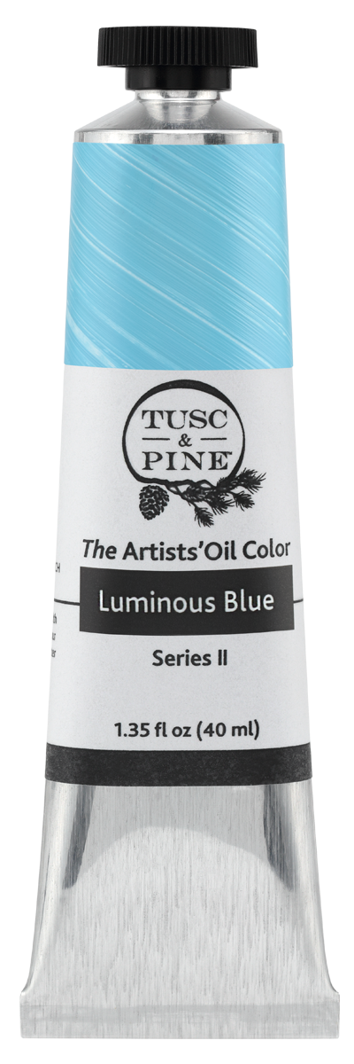 Luminous Blue Tusc & Pine artist oil paint tube