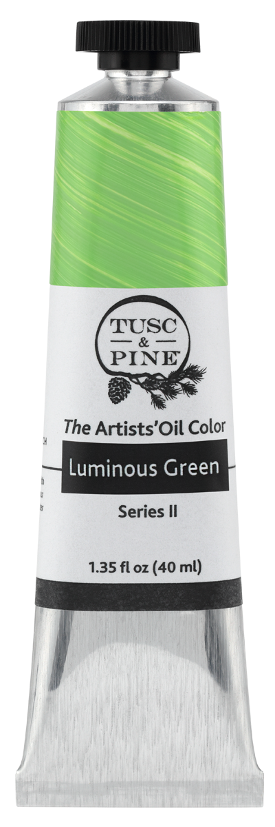 Luminous Green Tusc & Pine artist oil paint tube