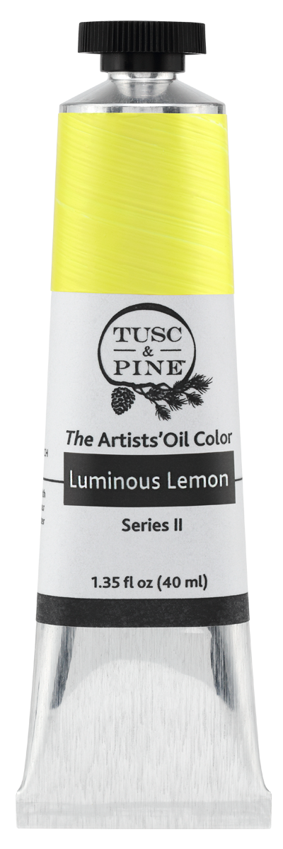 Luminous Lemon Tusc & Pine artist oil paint tube