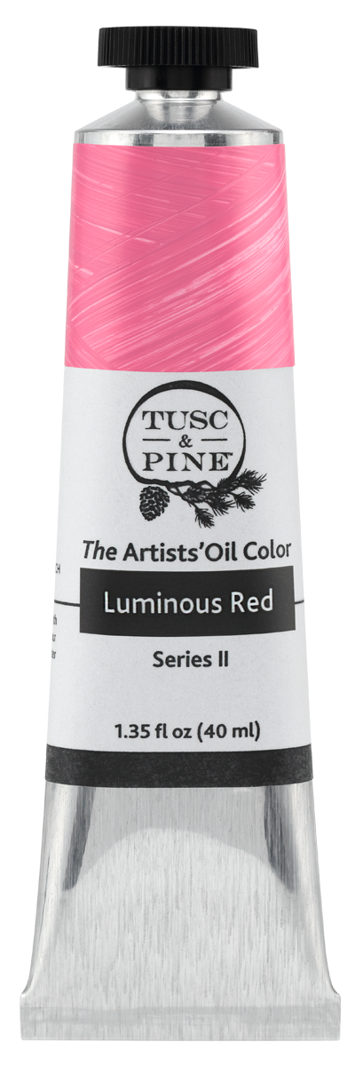 Luminous Red Tusc & Pine artist oil paint tube