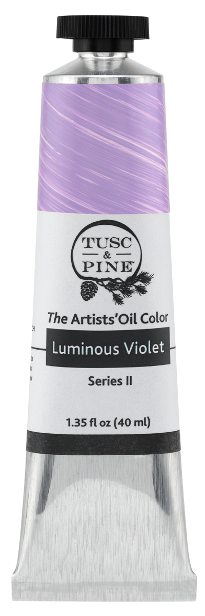 Luminous Violet Tusc & Pine artist oil paint tube