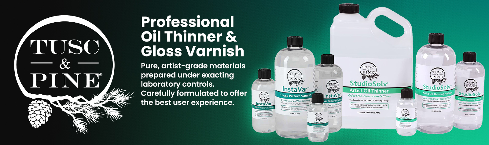 Tusc & Pine Professional Mediums - StudioSolv and InstaVar hero