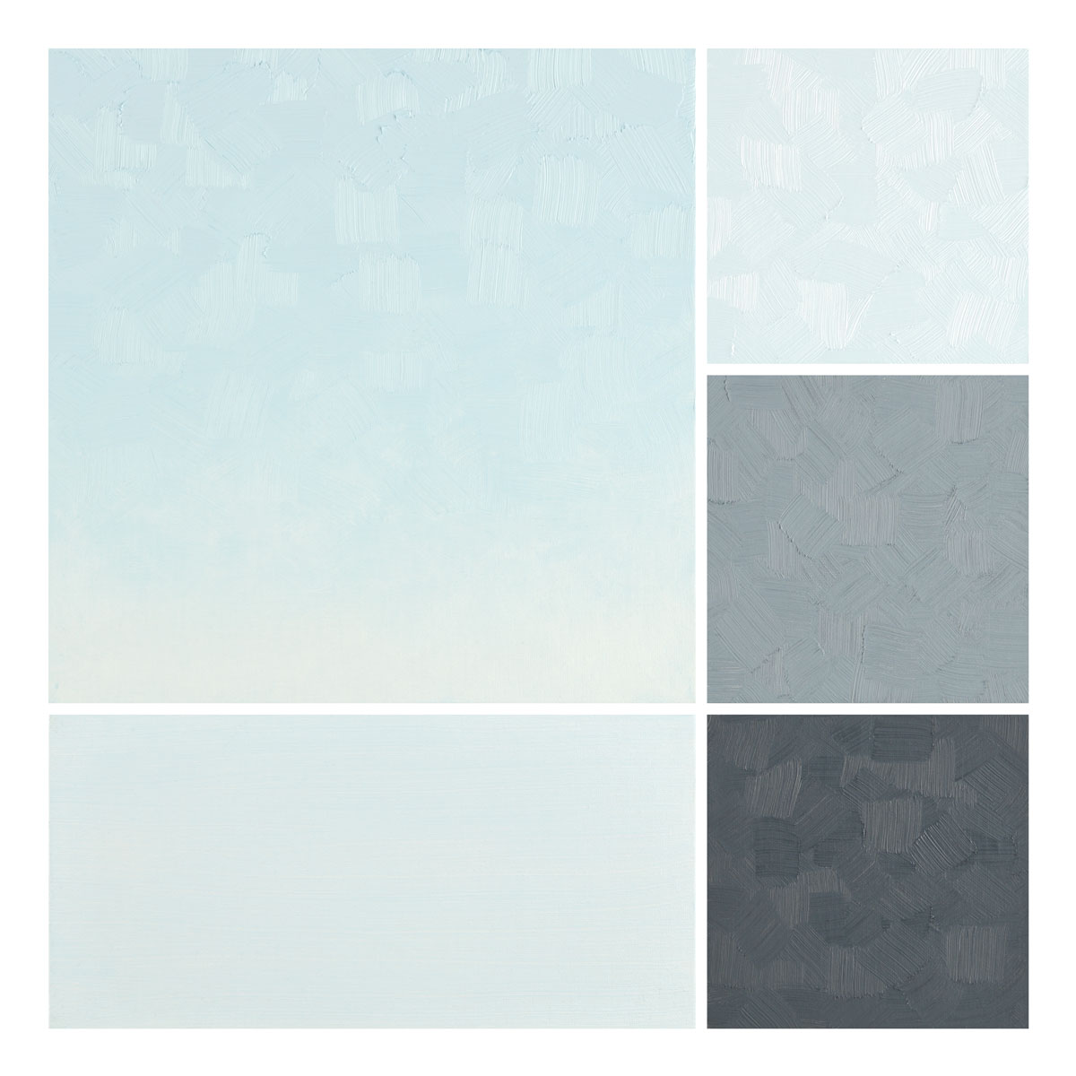 Whisper Blue artist oil color painted swatch