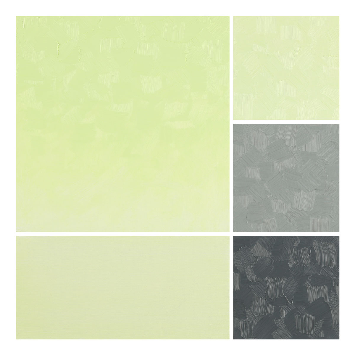Whisper Chartreuse artist oil color painted swatch