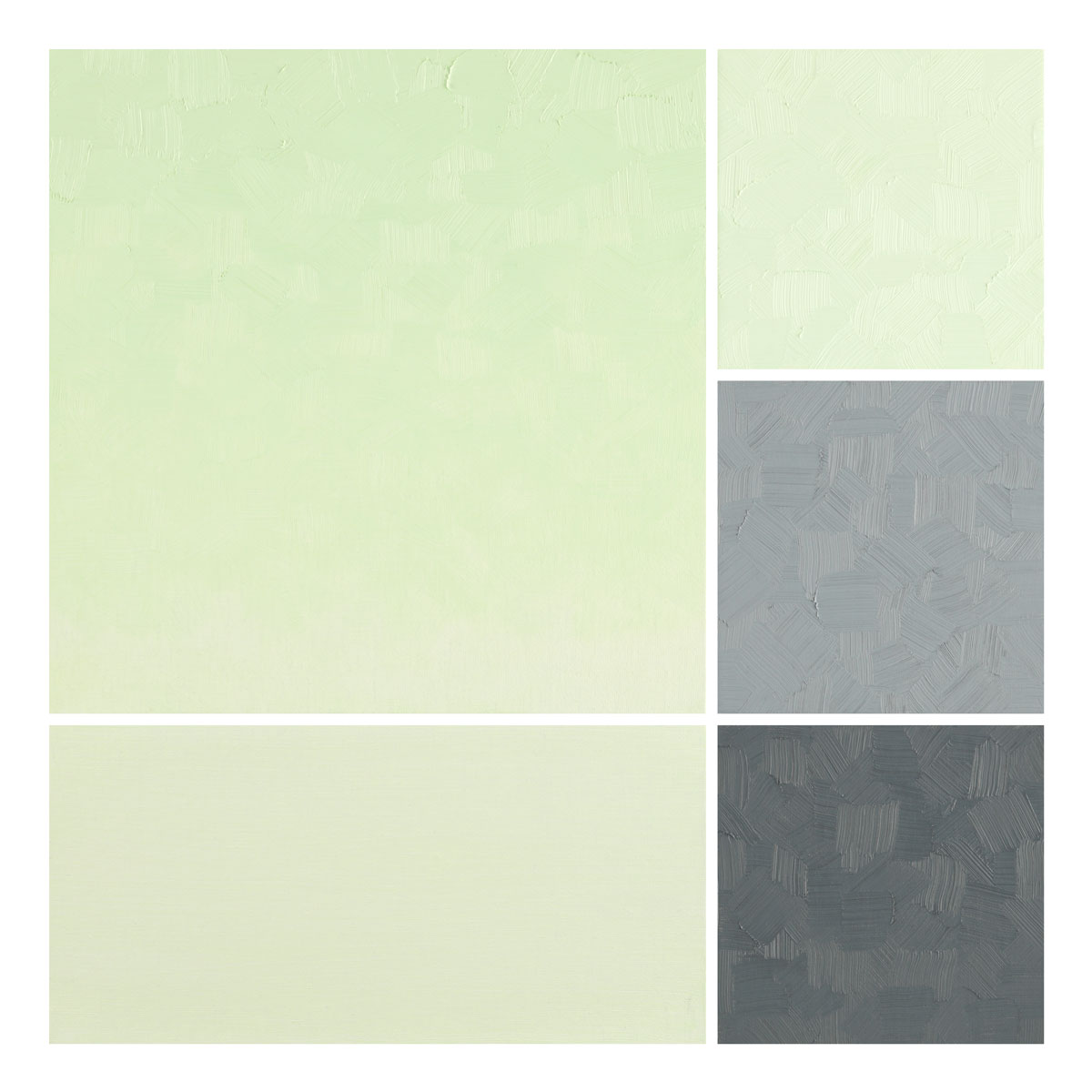 Whisper Green artist oil color painted swatch