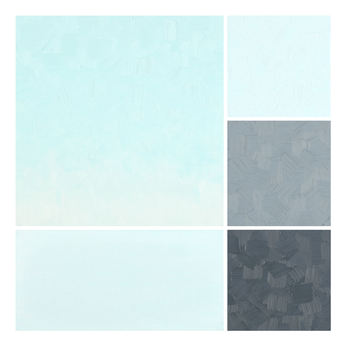 Whisper Turquoise artist oil color painted swatch