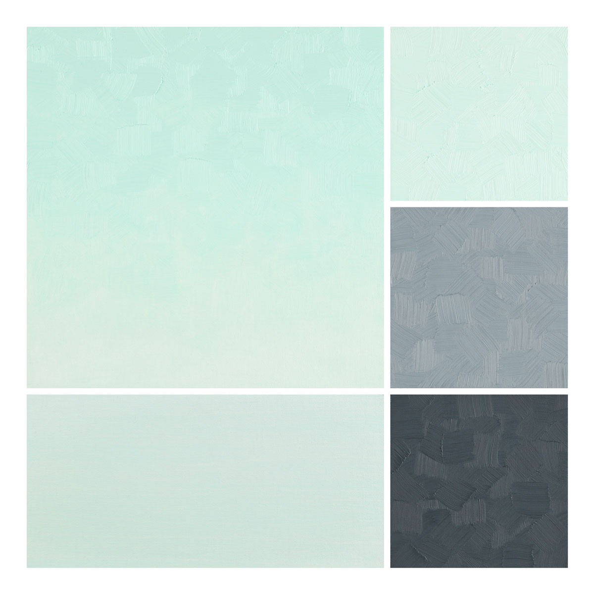 Whisper Viridian artist oil color painted swatch