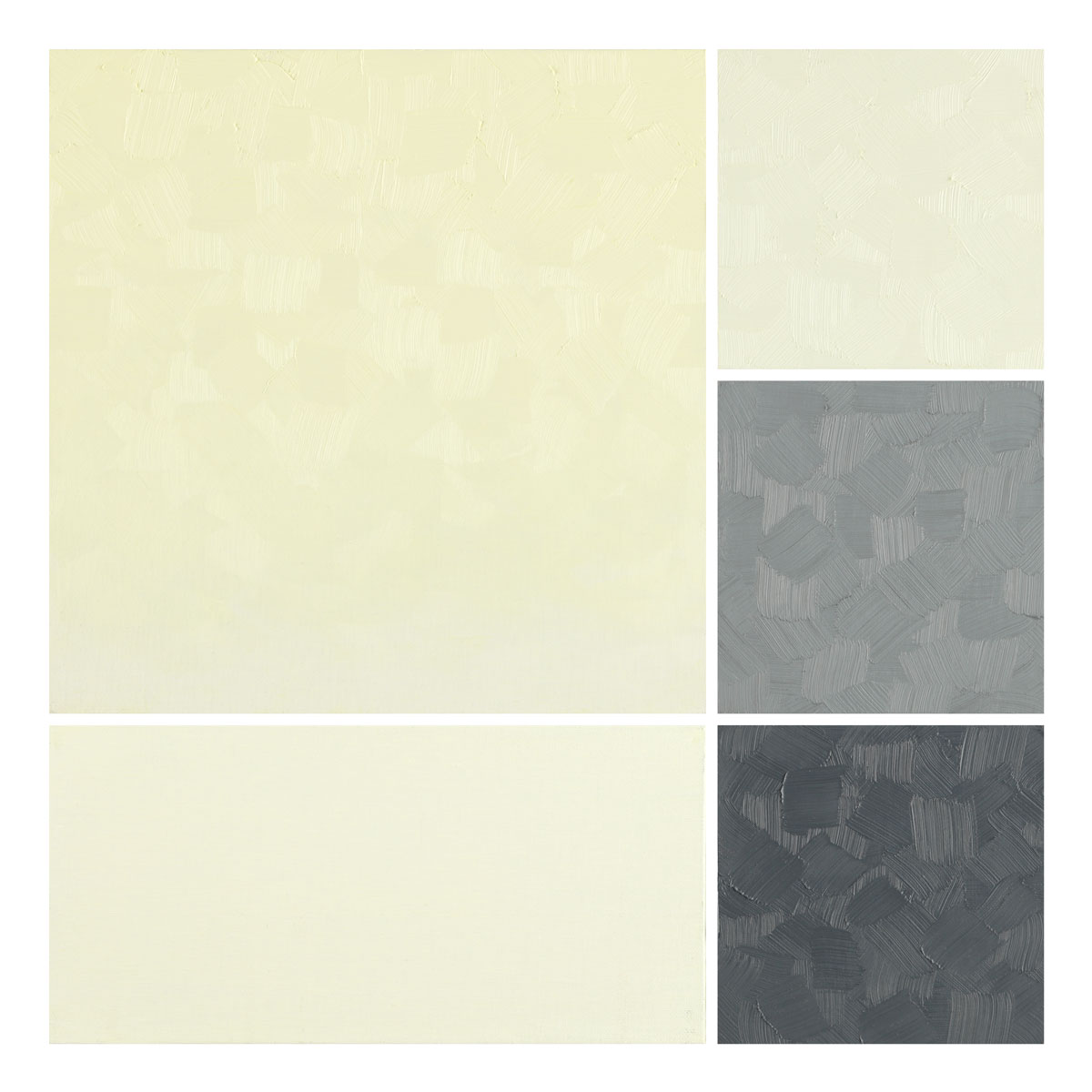 Whisper Yellow artist oil color painted swatch