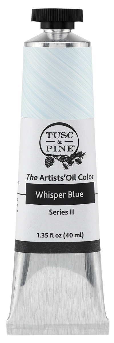Whisper Blue Tusc & Pine artist oil paint tube