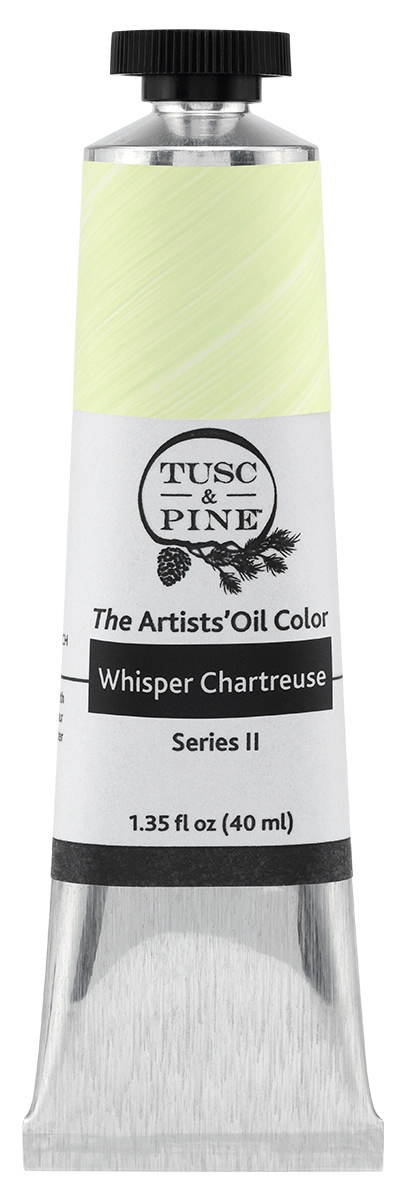 Whisper Chartreuse Tusc & Pine artist oil paint tube