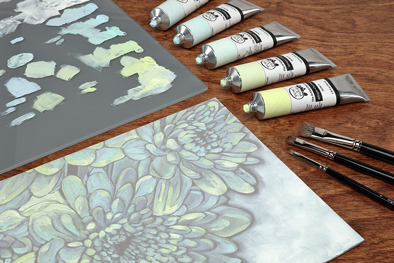 Tusc & Pine Artist Oil Paints Whisper Cool Colors