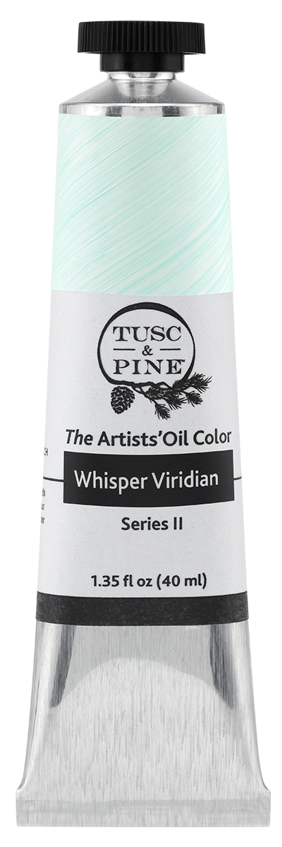 Whisper Viridian Tusc & Pine artist oil paint tube
