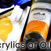 Acrylic paint versus oil paint comparison guide for artists