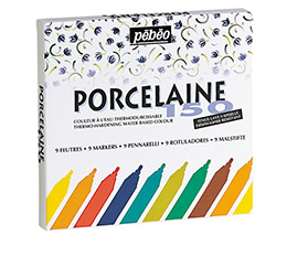 Pebeo Porcelaine 150 Markers Set of 9