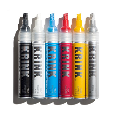 Krink K-75 Chisel Tip Alcohol Paint Markers