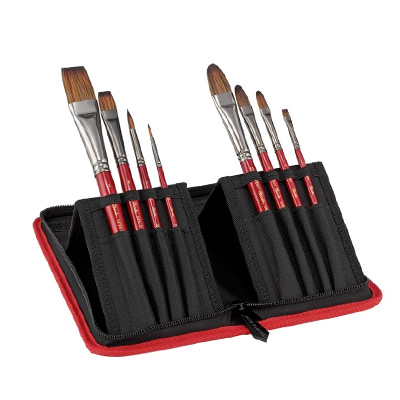 Staccato Short-Handle Synthetic Brush Set 