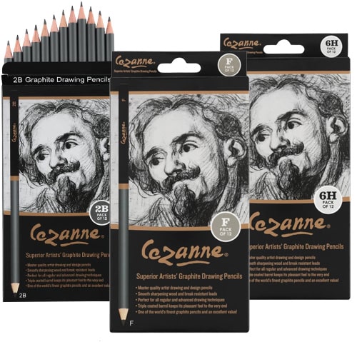 Cezanne Graphite Pencils Packs of 12