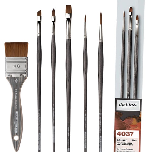da Vinci Colineo Synthetic Kolinsky Sable Brushes - Long Handle