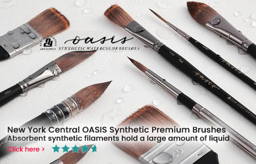 New York Central® Oasis Synthetic Premium Brushes