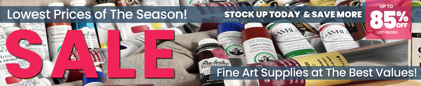 Find what's On Sale at Jerry's Art Supply Savings this FALL 2023
