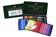 Watercolor pencils offer the same benefits as watercolor paints, but are easier to control than a paint brush. The pencils can be dipped in water and put to paper the same as regular watercolors.