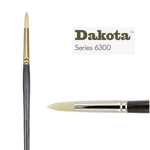 Princeton Dakota 6300 Series Synthetic Round Brush, Size 12