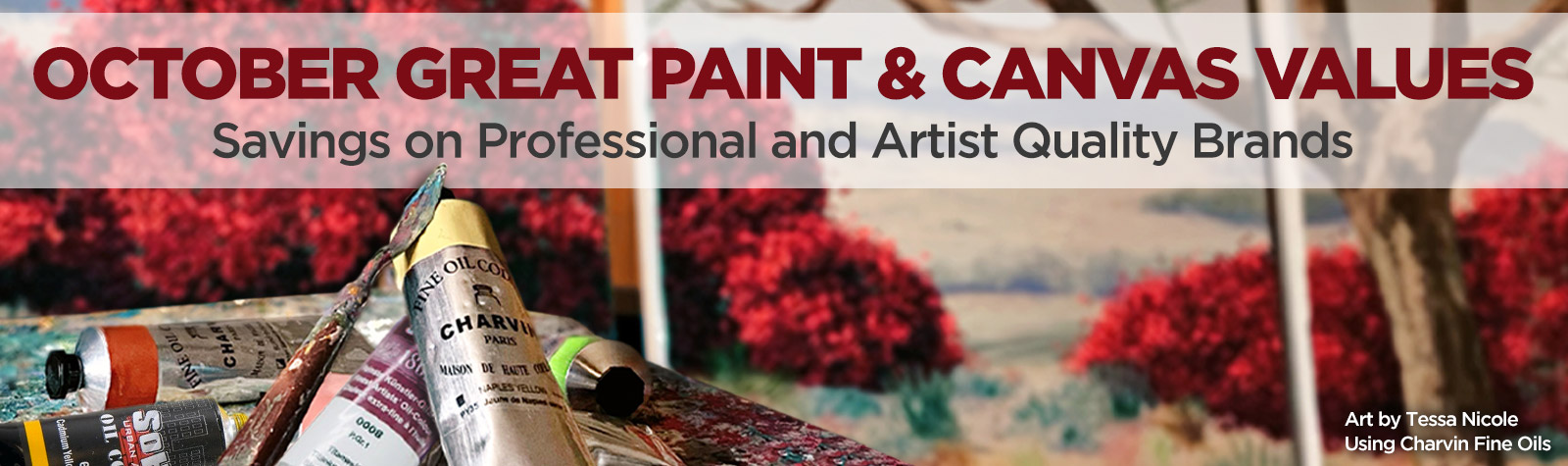 October Great Paint & Canvas Values