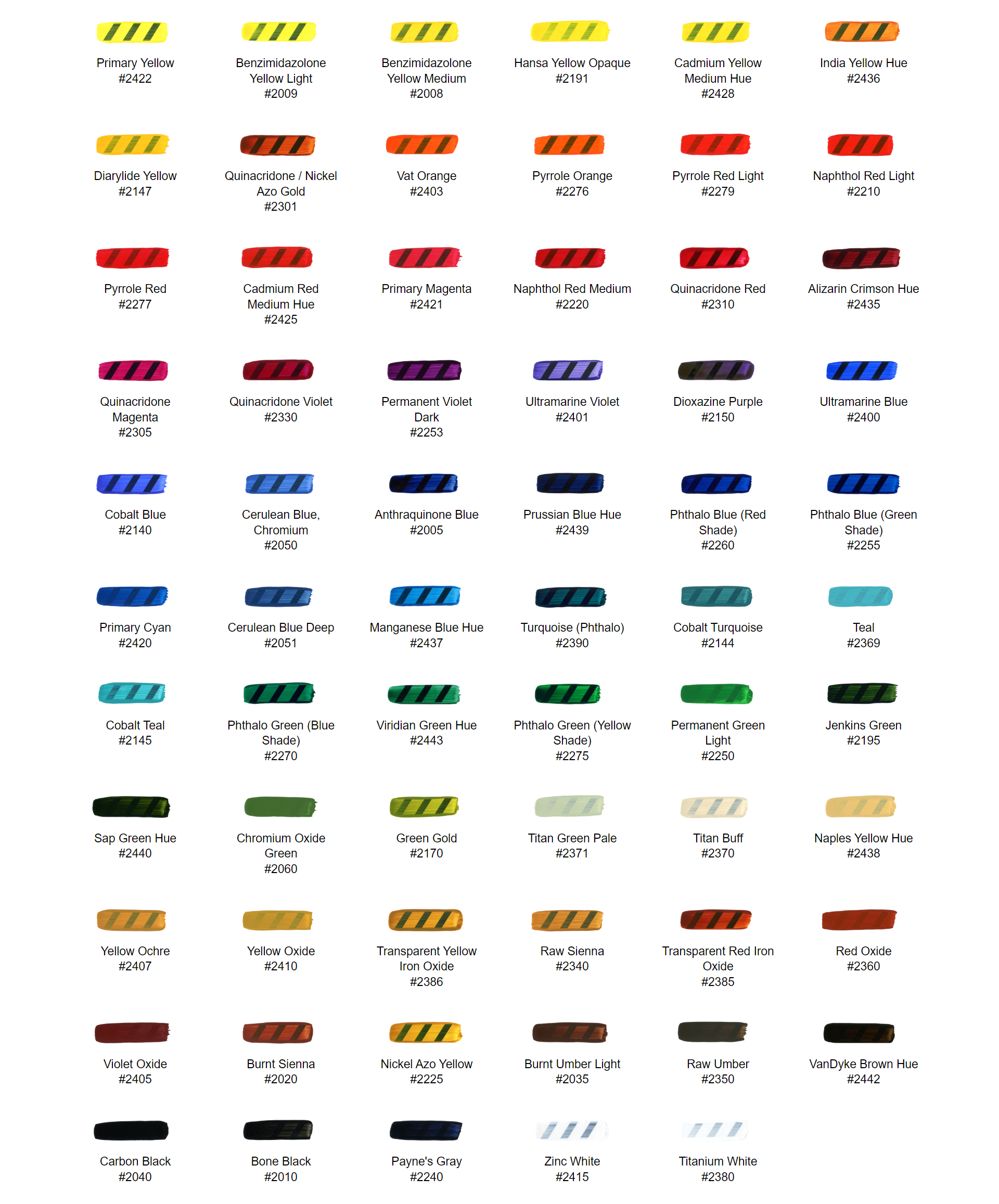 fluid swatches