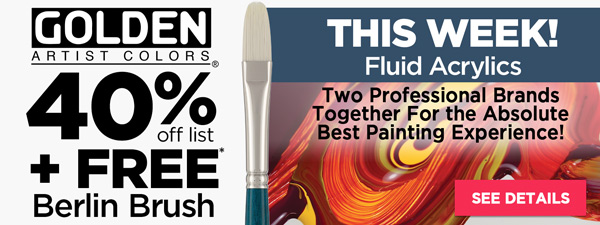Golden + Berlin Free Brush - Fluid Acrylics