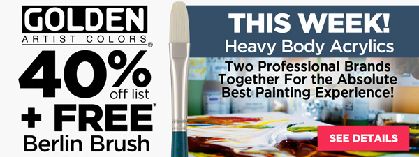 Golden + Berlin Free Brush - Heavy Body Acrylics