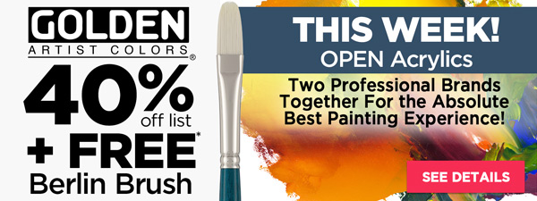 Golden + Berlin Free Brush - Open Acrylics
