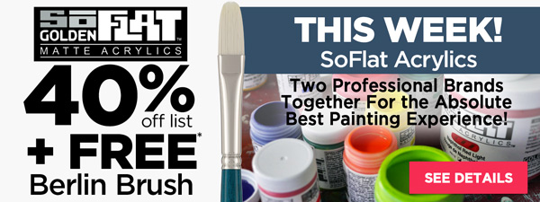 Golden + Berlin Free Brush - SoFlat Matte Acrylics