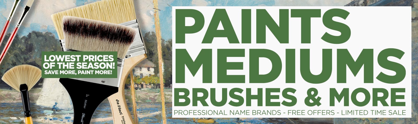 Seasonal Paints and Mediums Sale