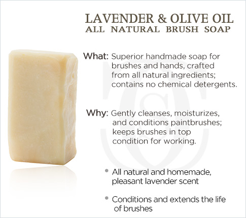  Lavender & Olive Oil Brush Soap