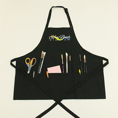 Silver Brush Apron