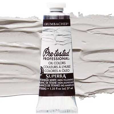 FREE* Grumbacher Pre-tested Oils 37ml tube of Superba White
