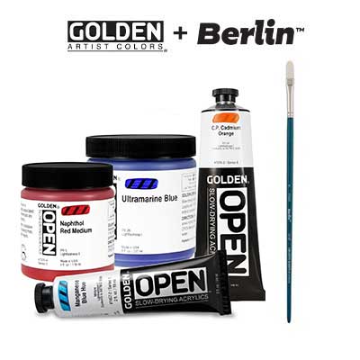 Free Berlin Acrylic Long Handle Filbert #12 Brush