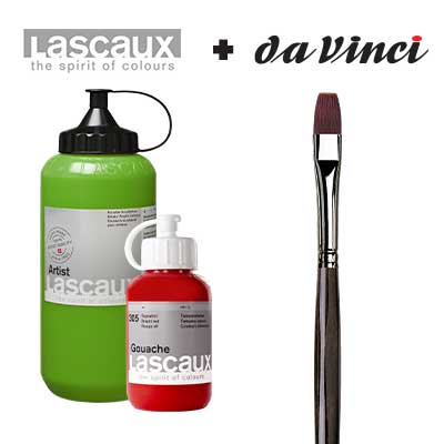 da Vinci Top Acryl Series 7185 Long Handle Bright Size 10 Synthetic Brush