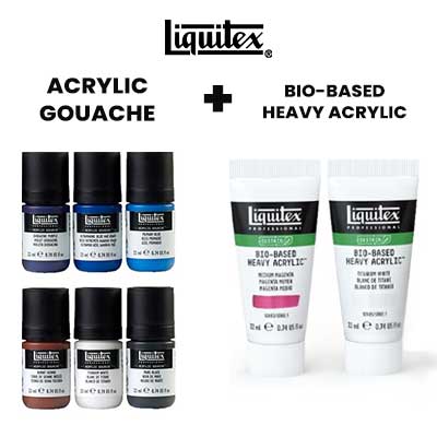 Liquitex Bio-Based Heavy Acrylic Sample of 2 - 22ml tubes