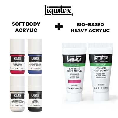 Liquitex Bio-Based Heavy Acrylic Sample of 2 - 22ml tubes