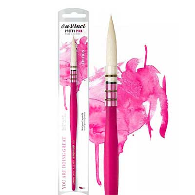 da Vinci Pretty Pink Edition Synthetic Watercolor Brush